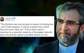 باقری: صهیونیست‌ها خواب حمله به ایران را ببینند