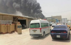 وقوع آتش سوزی گسترده در نجف اشرف
