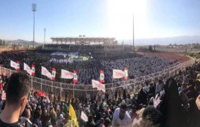 طنین سرود «سلام فرمانده» این بار در شهر بعلبک لبنان + ویدیو