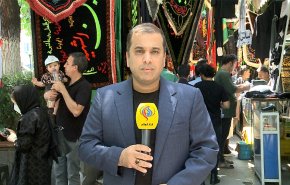 أسواق طهران تكتسي ثوب عزاء الحسين عليه السلام 