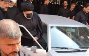 حضور مقتدی صدر در منزل آیت الله سیستانی+ویدئو
