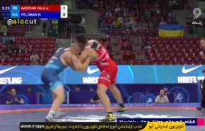  پیروزی جانانه کشتی‌گیر ایرانی در مقابل حریف آمریکایی