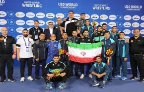 فوز  منتخب شباب إيران ببطولة العالم للمصارعة الحرة