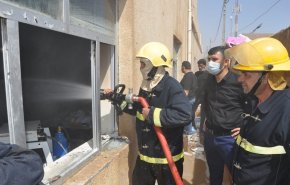 إخماد حريق في مستشفى الهندية بكربلاء