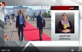 گزارش خبرنگار العالم از جنجال استقبال رسمی از رهبر پولیساریو در تونس+فیلم