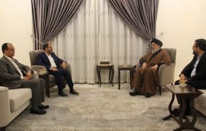 دیدار سخنگوی انصارالله یمن با دبیرکل حزب الله لبنان 