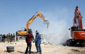 اقدام رژیم اشغالگر به انهدام سه خانه روستایی فلسطینی 