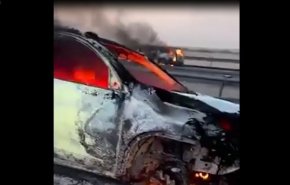 بالفيديو..حريق صهريج يتسبب بـ كارثة على طريق بابل – بصرة