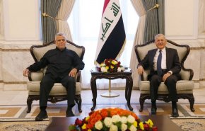 الرئيس العراقي يبحث مع رئيس تحالف الفتح الأوضاع الأمنية والسياسية 