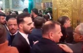  نخست وزیر عراق به حرم مطهر رضوی مشرف شد+ ویدیو