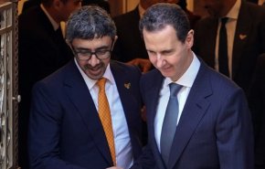 دیدار وزیر خارجه امارات و بشار اسد