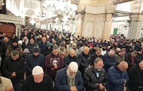 بالصور.. الآلاف يـــؤدون صلاة الفـــجر بالمسجد الأقصى المبارك