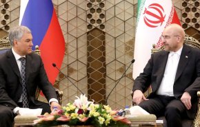 قالیباف: ایران و روسیه توافق راهبردی خود را هرچه زودتر اجرایی کنند/ والودین:تحریم‌ها و تهدیدها مانع توسعه روابط ایران و روسیه نخواهد شد