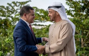 إبن زايد يستقبل الدبيبة في أبوظبي