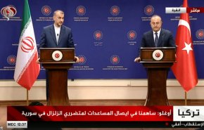امیرعبداللهیان: حضور صهیونیست‌ها در منطقه را تهدید جدی علیه صلح و ثبات منطقه می‌دانیم/ چاووش‌اوغلو: ۴۷۵ کامیون کمک‌رسانی از طریق خاک ترکیه وارد سوریه شده است