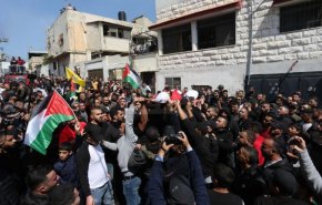 تشییع پیکر شهید فلسطینی در نابلس + تصاویر 