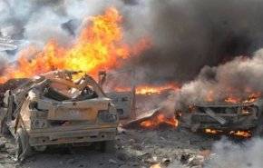 ببینید.. انفجار خودروی بمب‌گذاری شده در منطقه المزه دمشق

