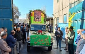 تشييع جثمان الشهيد ميلاد حيدري بمدينة قروة في كردستان