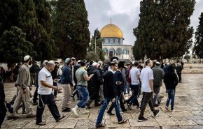 تعرض مجدد شهرک‌نشین‌ها به مسجدالاقصی تحت تدابیر امنیتی نظامیان اشغالگر