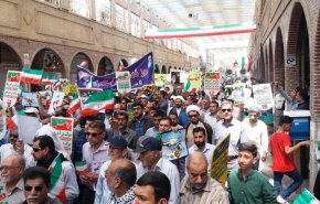 مشارکت گسترده مردم اهواز در راه پیمایی روز جهانی قدس + ویدئو 