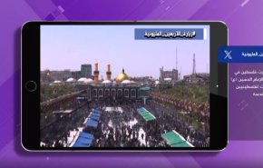 هشتگ اربعین؛ حضور چشمگیر فلسطینیان در کربلای معلی