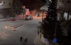 درگیری شبانه جوانان فلسطینی با نظامیان صهیونیست