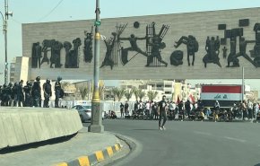 شاهد.. تظاهرات في ساحة التحرير إحياء لذكرى تظاهرات تشرين