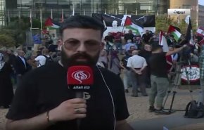 تجمع در بیروت برای حمایت از غزه و مقاومت فلسطین