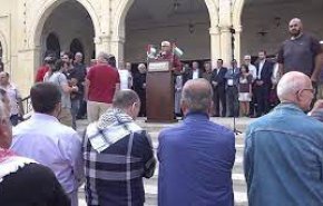 تظاهرات مردمی در لبنان برای حمایت از طوفان الاقصی 