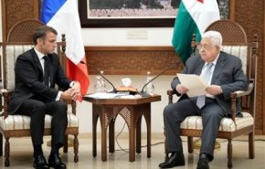 دیدار ماکرون با محمود عباس
