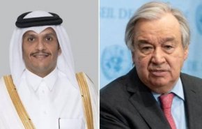 گفت وگوی وزیر خارجه قطر و دبیرکل سازمان ملل درباره غزه
