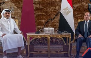 تحولات فلسطین؛ محور رایزنی امیر قطر و رئیس جمهوری مصر در قاهره