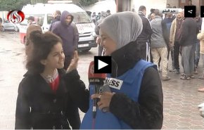 شکوه کودک آواره غزه از سرمای شدید: همچنان در خاک خود می مانیم+فیلم