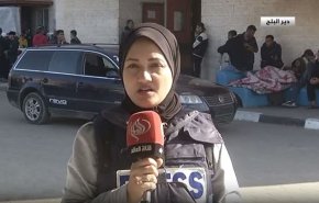 بمباران اطراف بیمارستان غزه همزمان با گزارش زنده خبرنگار العالم