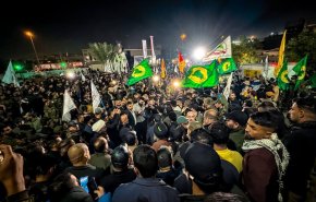 برگزاری مراسم تشییع شهدای حشدشعبی در بغداد 