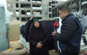 باران و سرمای شدید رنج آوارگان نوار غزه را بیشتر کرده است