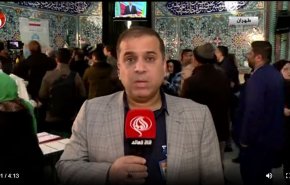 گزارش خبرنگار العالم از استقبال گسترده از انتخابات در نخستین ساعات صبح +فیلم