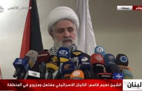 شیخ نعیم قاسم: اگر آمریکا نبود اسرائیل نمی توانست چند روز بیشتر دوام بیاورد