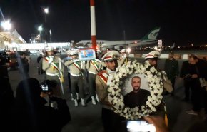 پیکر شهید امیرعبداللهیان وارد مشهد شد

