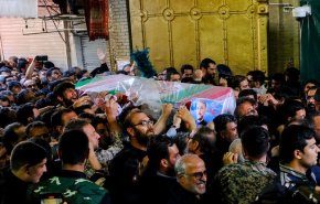 پیکر شهید امیرعبداللهیان در حرم حضرت عبدالعظیم(ع) آرام گرفت
