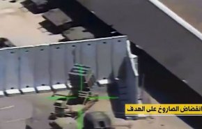 لحظه هدف قرار گرفتن سکوی گنبد آهنین در شمال فلسطین اشغالی + فیلم
