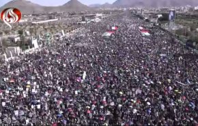 تظاهرات گسترده یمنی‌ها در حمایت از ملت فلسطین + فیلم