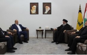 دیدار هیئتی از حماس با دبیرکل حزب‌الله لبنان