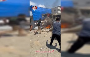 لحظه بمباران چادر خبرنگاران در بیمارستان 