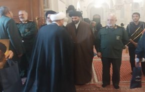 مراسم چهلم شهادت سید حسن نصرالله و سرلشکر نیلفروشان در تهران + تصاویر