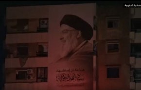 آخرین روز از مراسم بزرگداشت شهید نصرالله در محل شهادتش

