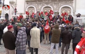 جشن چهاردهمین سالگرد انقلاب تونس توسط احزاب سیاسی این کشور +فیلم 
