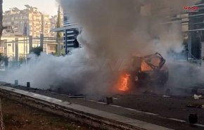 وقوع انفجار در شهر دمشق +فیلم 