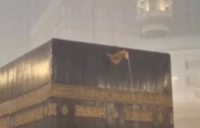 بارش شدید باران در مسجدالحرام