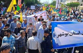 اعلام آمادگی ۱۲۰ شهر و روستای بوشهر برای حضور در روز قدس و محکومیت جنایت رژیم صهیونیستی 